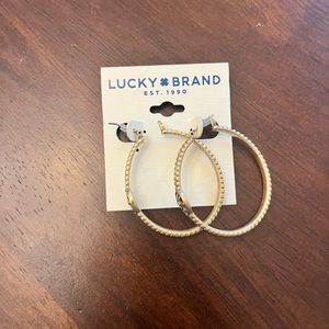 Lucky brand hoop earrings new